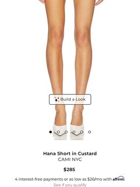 REVOLVE High-Waist Tailored Short in Butter Yellow